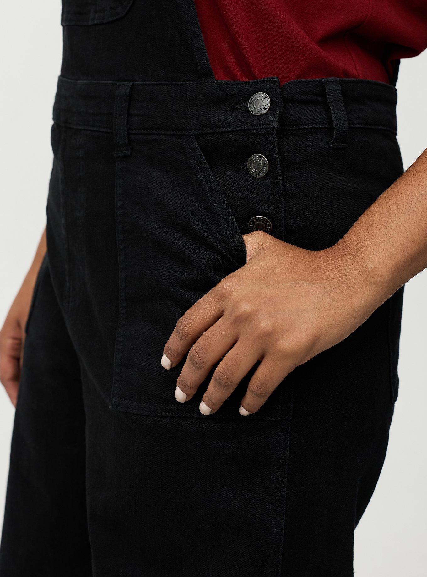 Wide-Leg Denim Overall