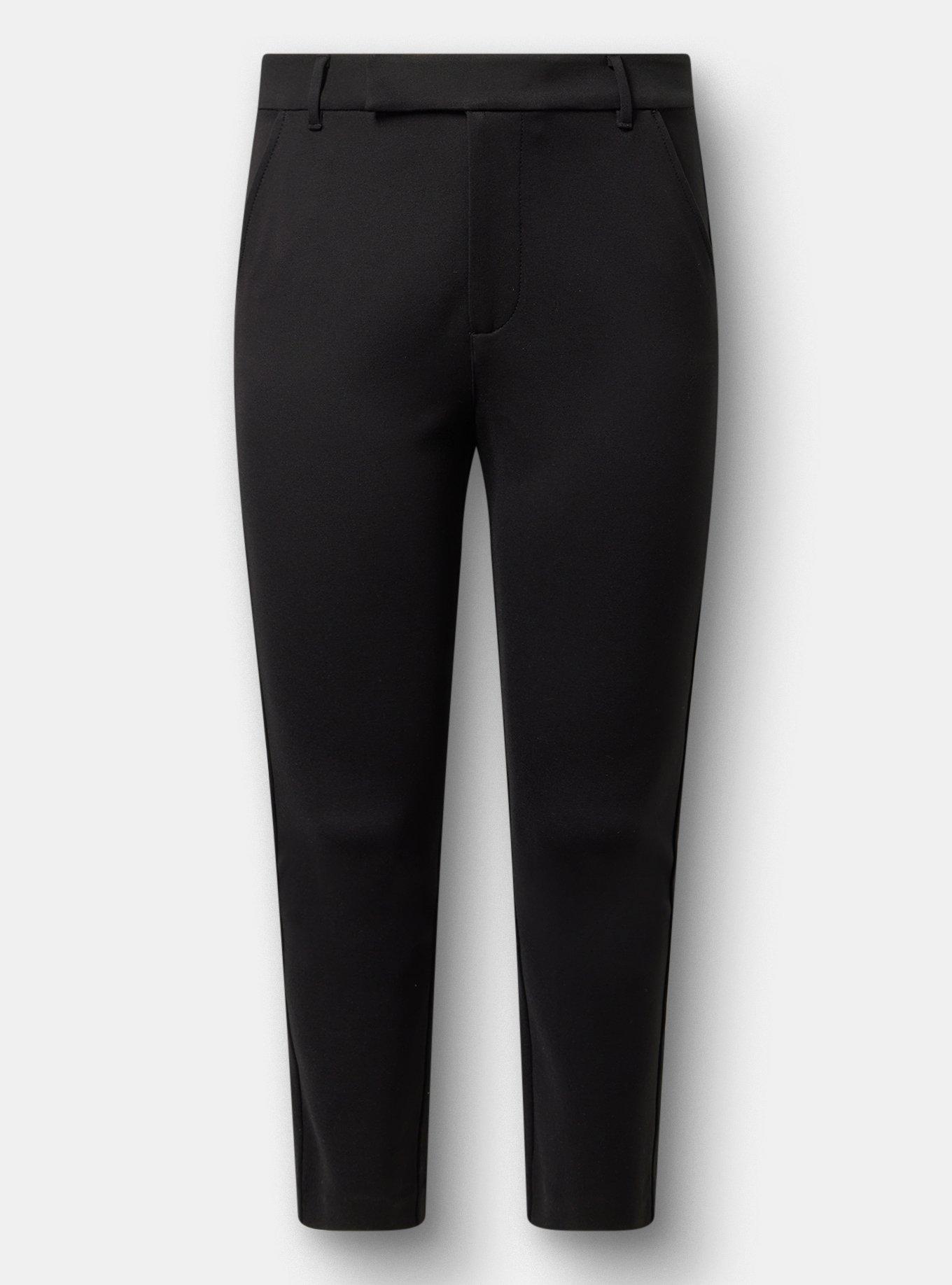 Studio High-Rise Ponte Trouser Pant, DEEP BLACK, hi-res