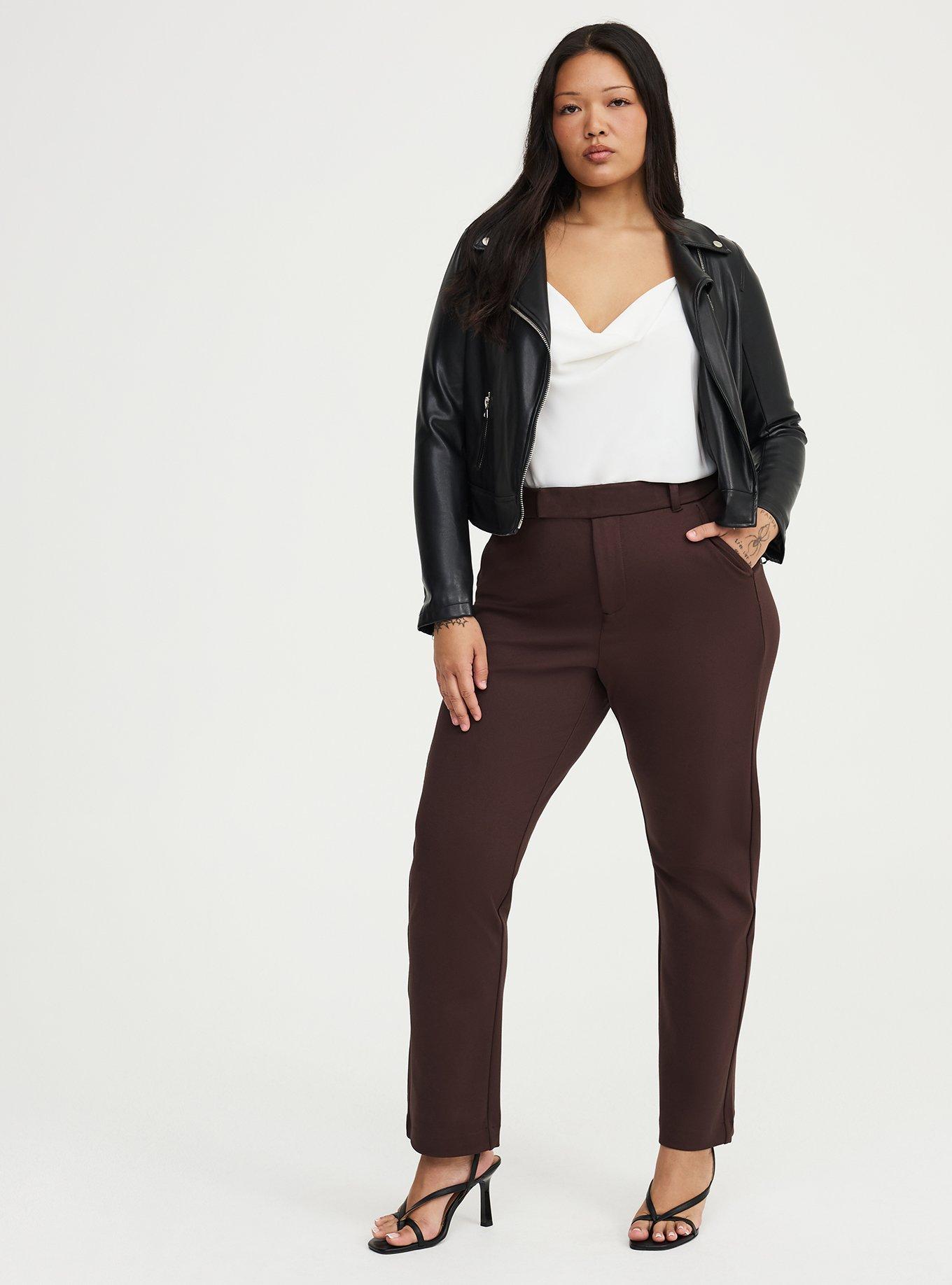 Studio High-Rise Ponte Trouser Pant, JAVA, hi-res