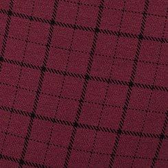 Plus Size Studio High-Rise Ponte Trouser Pant, ROCKWELL PLAID MAROON BANNER, swatch