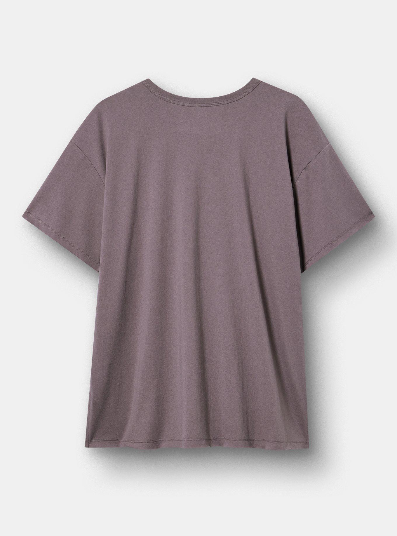 Relaxed Cotton Jersey Boxy Tee, TORN BUTTERFLY TORNADO, alternate