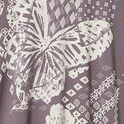 Relaxed Cotton Jersey Boxy Tee, TORN BUTTERFLY TORNADO, swatch