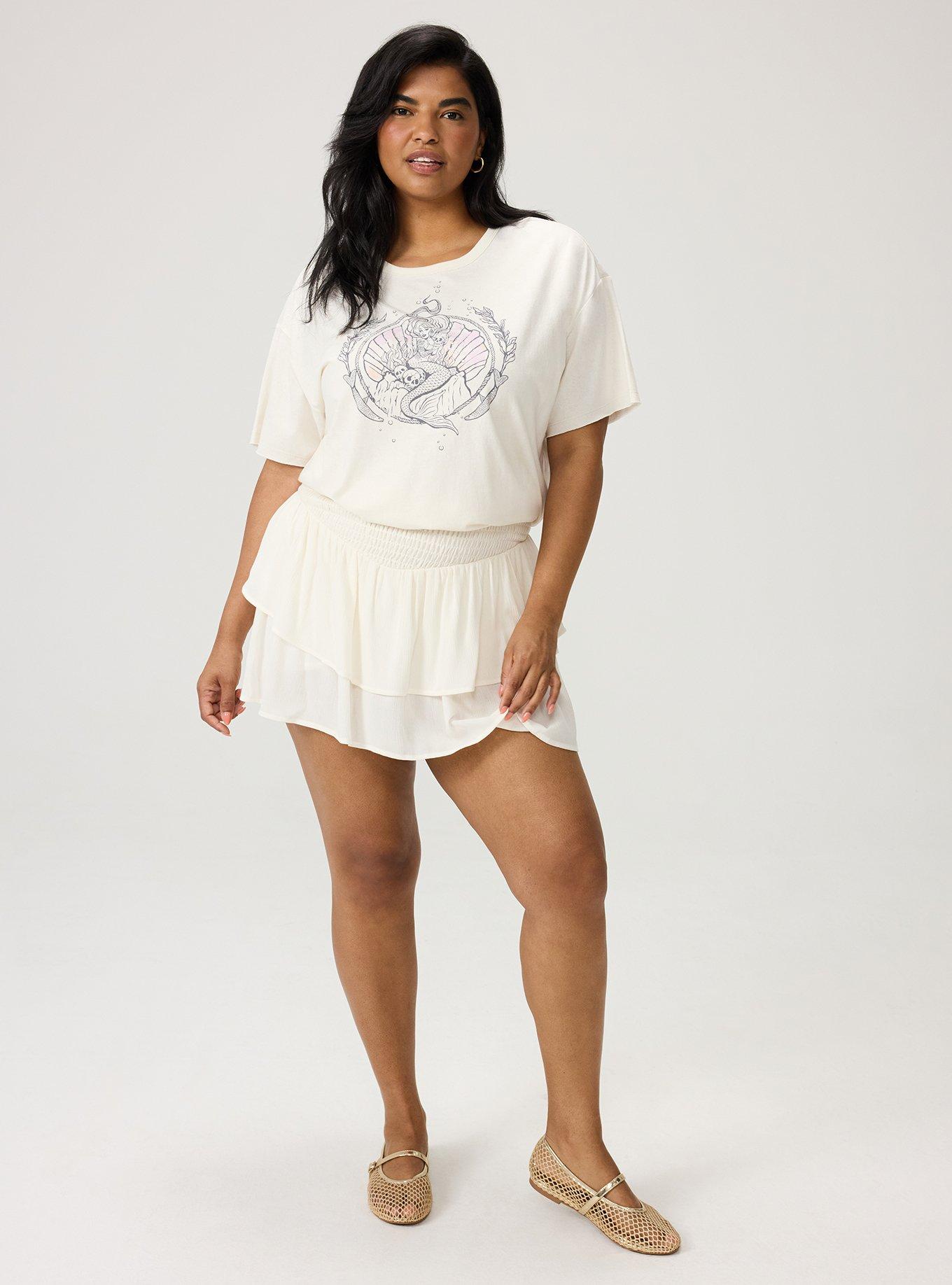 Boxy Crew Tee, PRINCESS MERMAID WHISPER WHITE, alternate