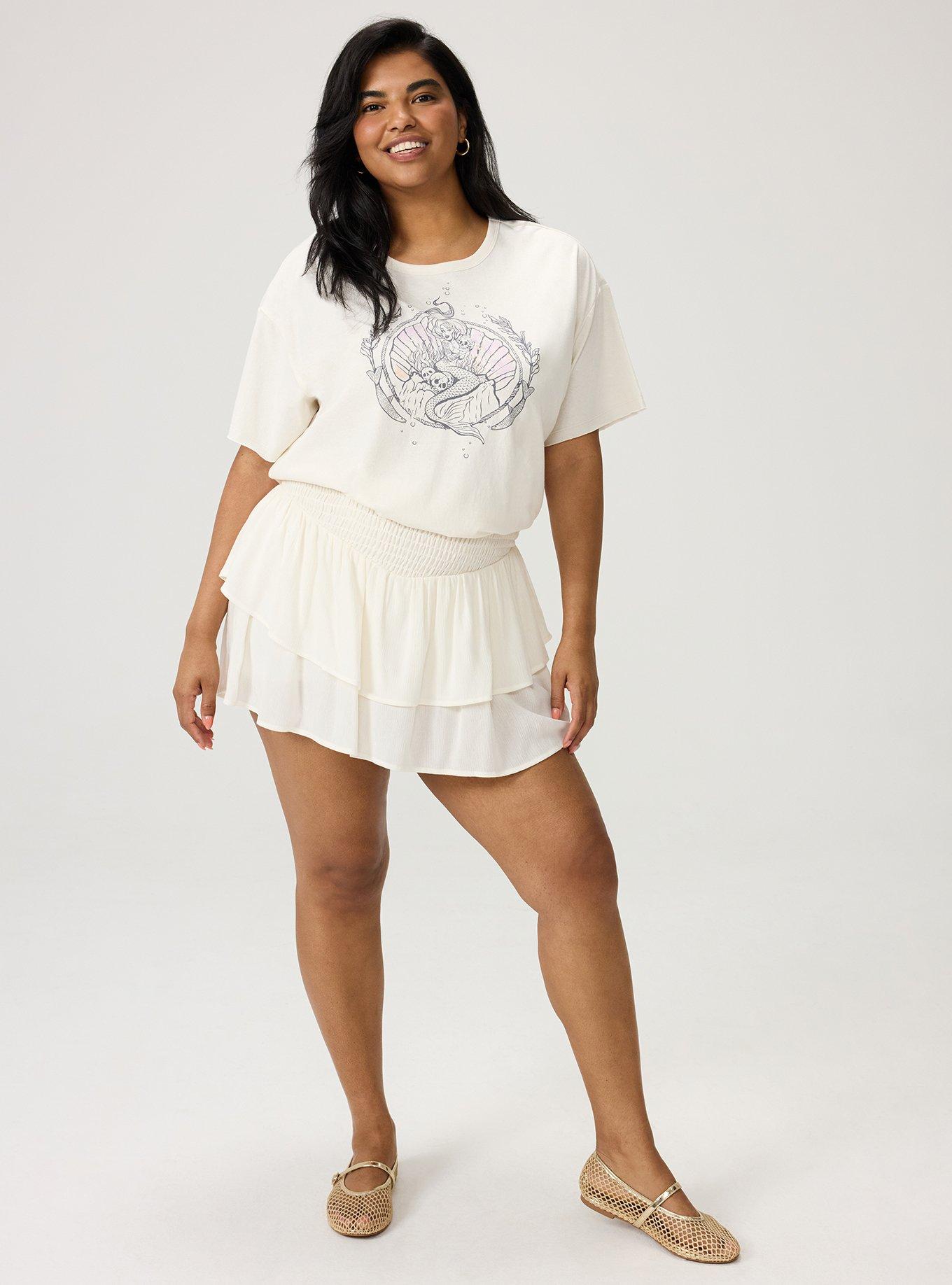 Boxy Crew Tee, PRINCESS MERMAID WHISPER WHITE, alternate