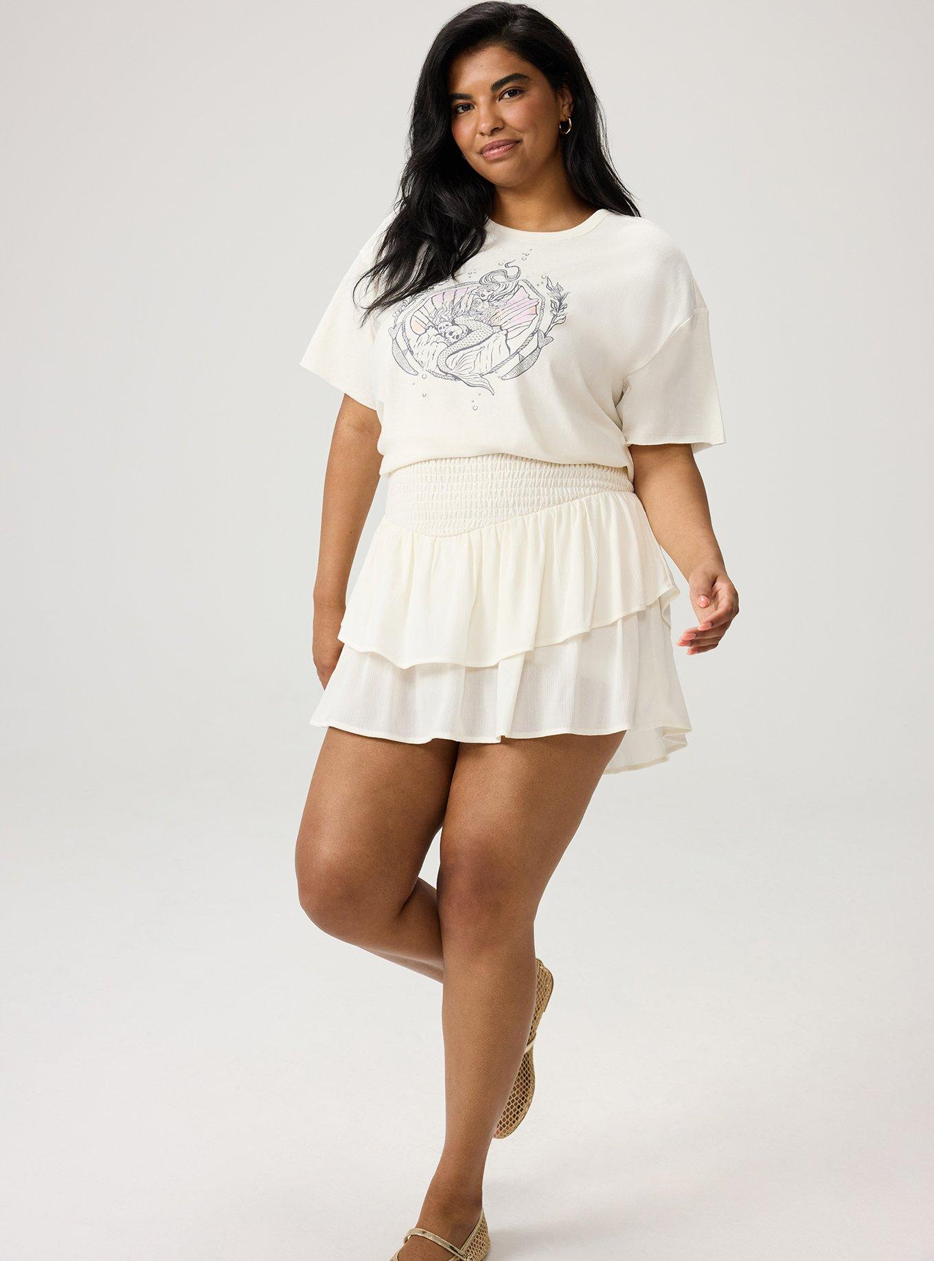 Boxy Crew Tee, PRINCESS MERMAID WHISPER WHITE, alternate