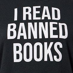 RELAXED COZY FLEECE HOODIE, BANNED BOOKS DEEP BLACK, swatch