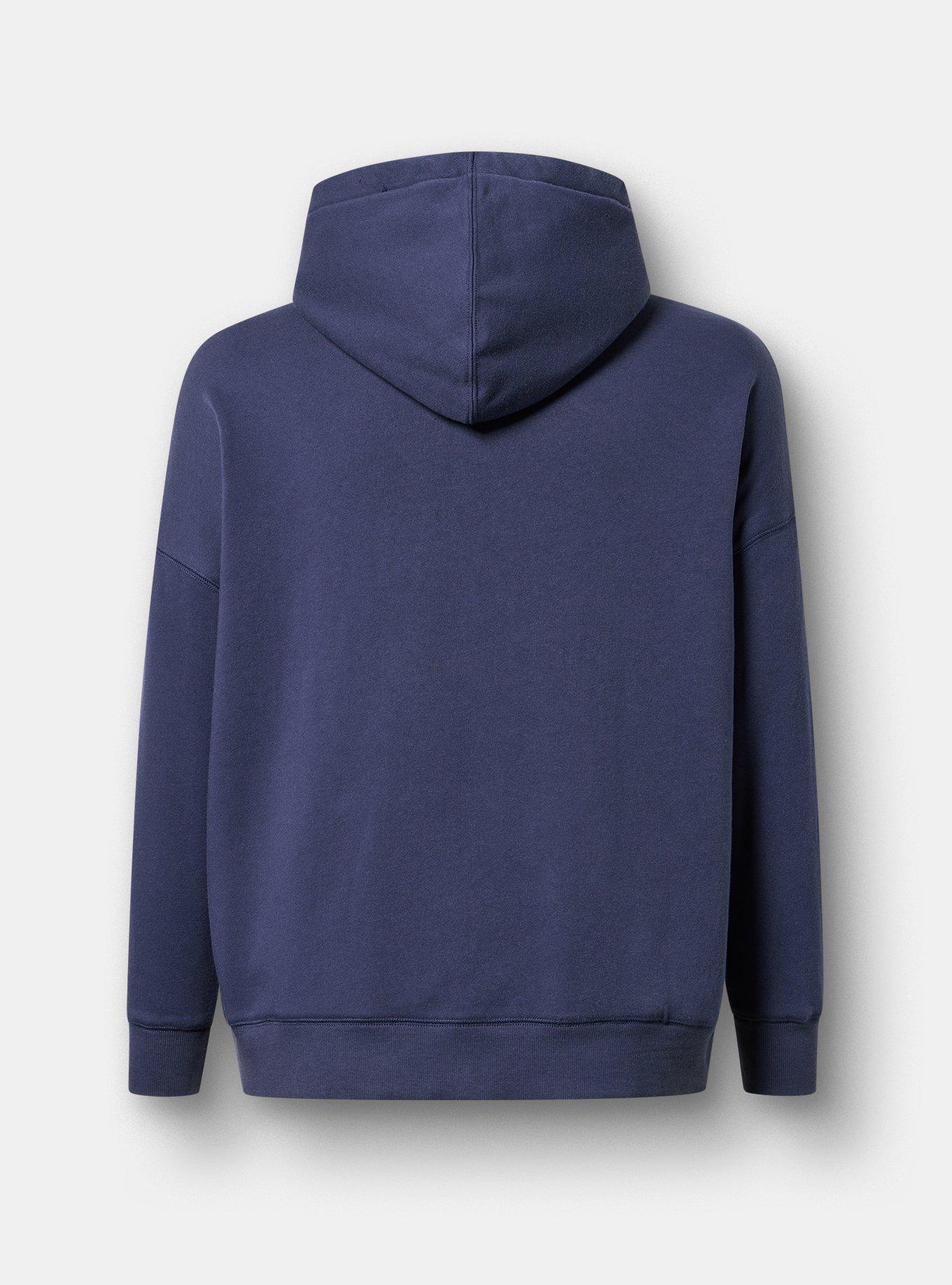 Relaxed Cozy Fleece Hoodie, ROSE HEART PEACOAT, alternate