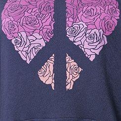 Plus Size Relaxed Cozy Fleece Hoodie, ROSE HEART PEACOAT, swatch