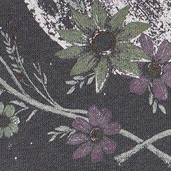 Relaxed Cozy Fleece Hoodie, MOON NIGHT FLORAL OBSIDIAN, swatch