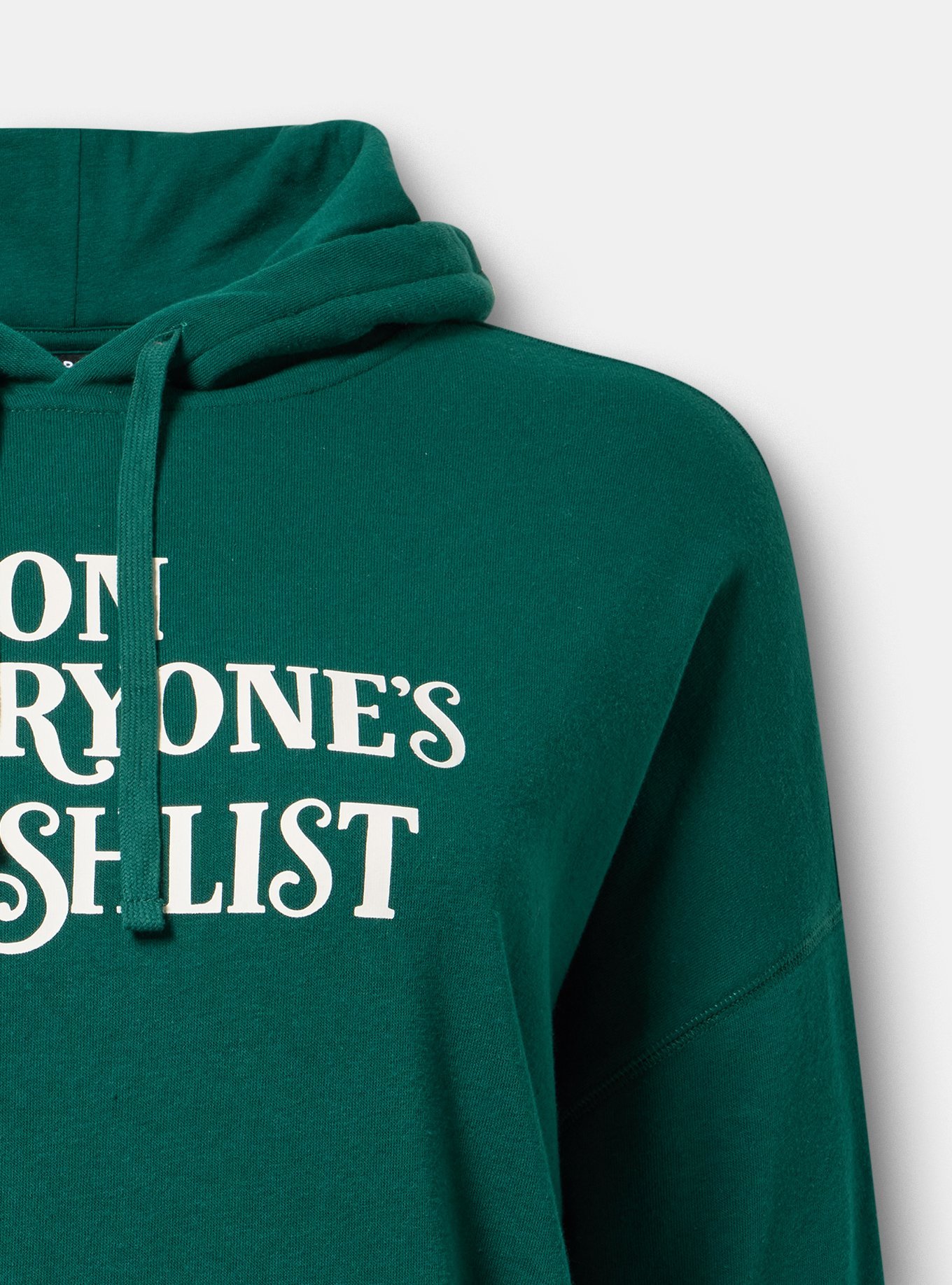 Plus Size Relaxed Cozy Fleece Hoodie, EVERYONES WISHLIST BOTANICAL GARDEN, alternate