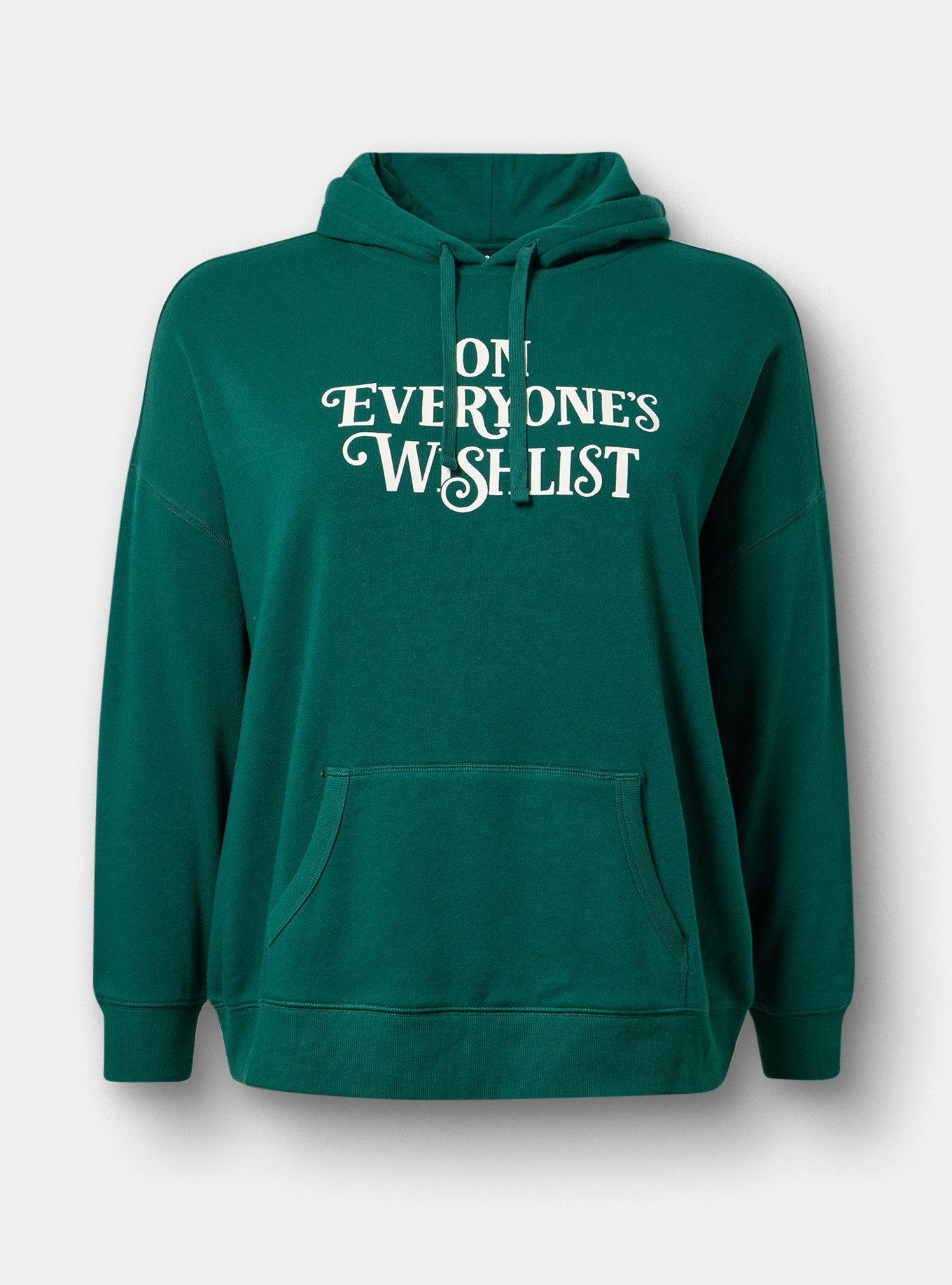 Plus Size Relaxed Cozy Fleece Hoodie, EVERYONES WISHLIST BOTANICAL GARDEN, hi-res
