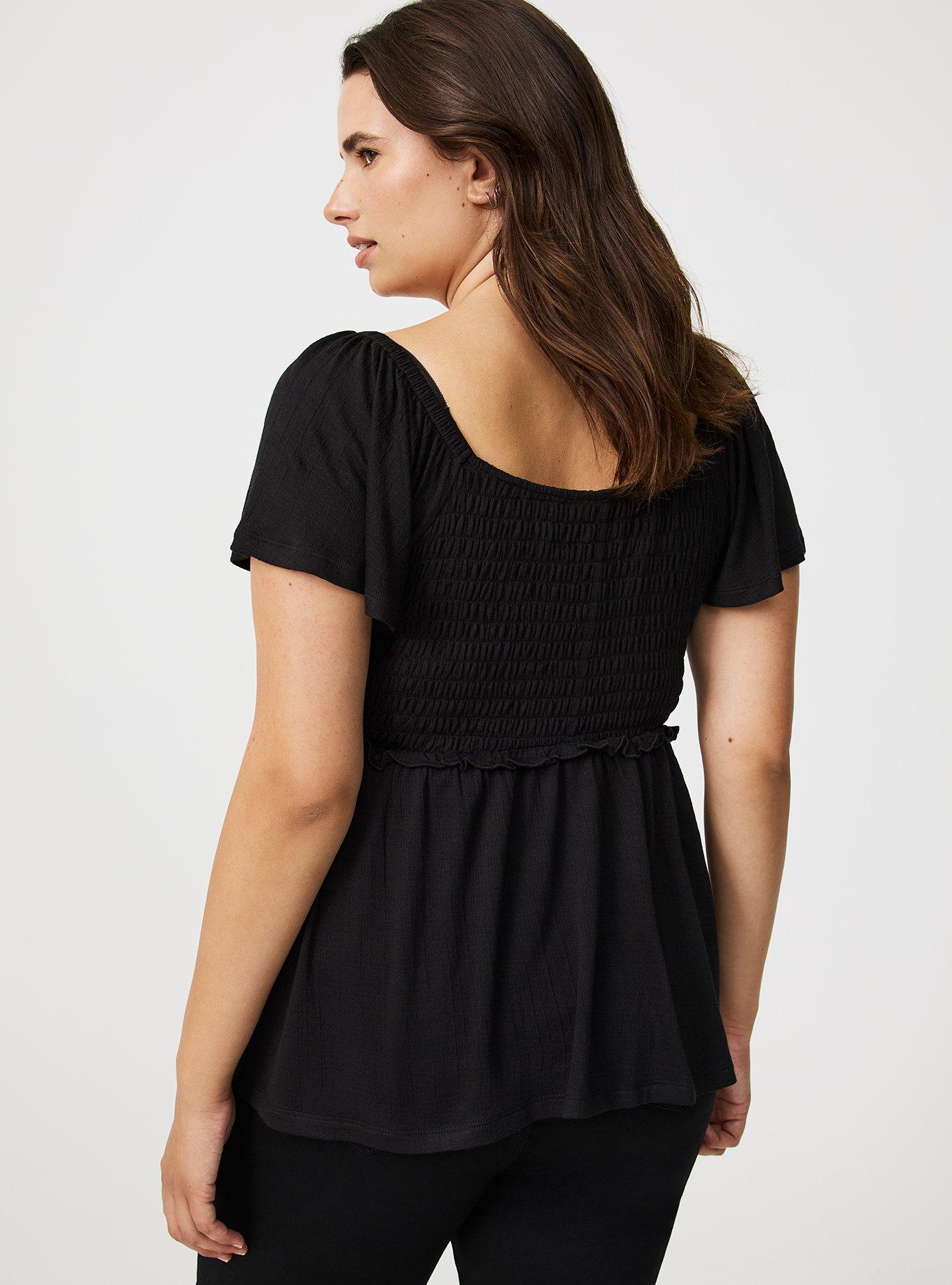 Smocked Babydoll Top