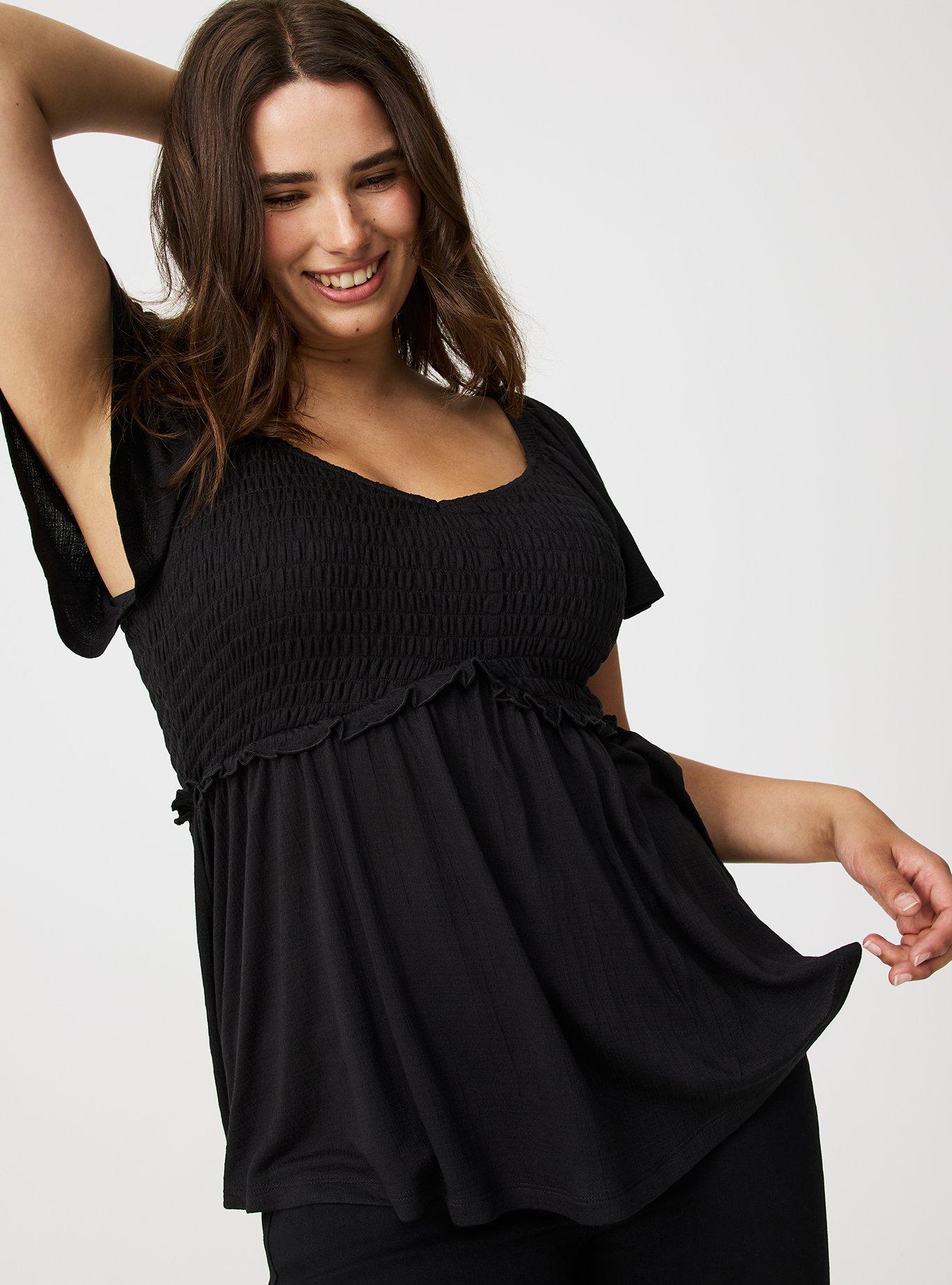 Smocked Babydoll Top