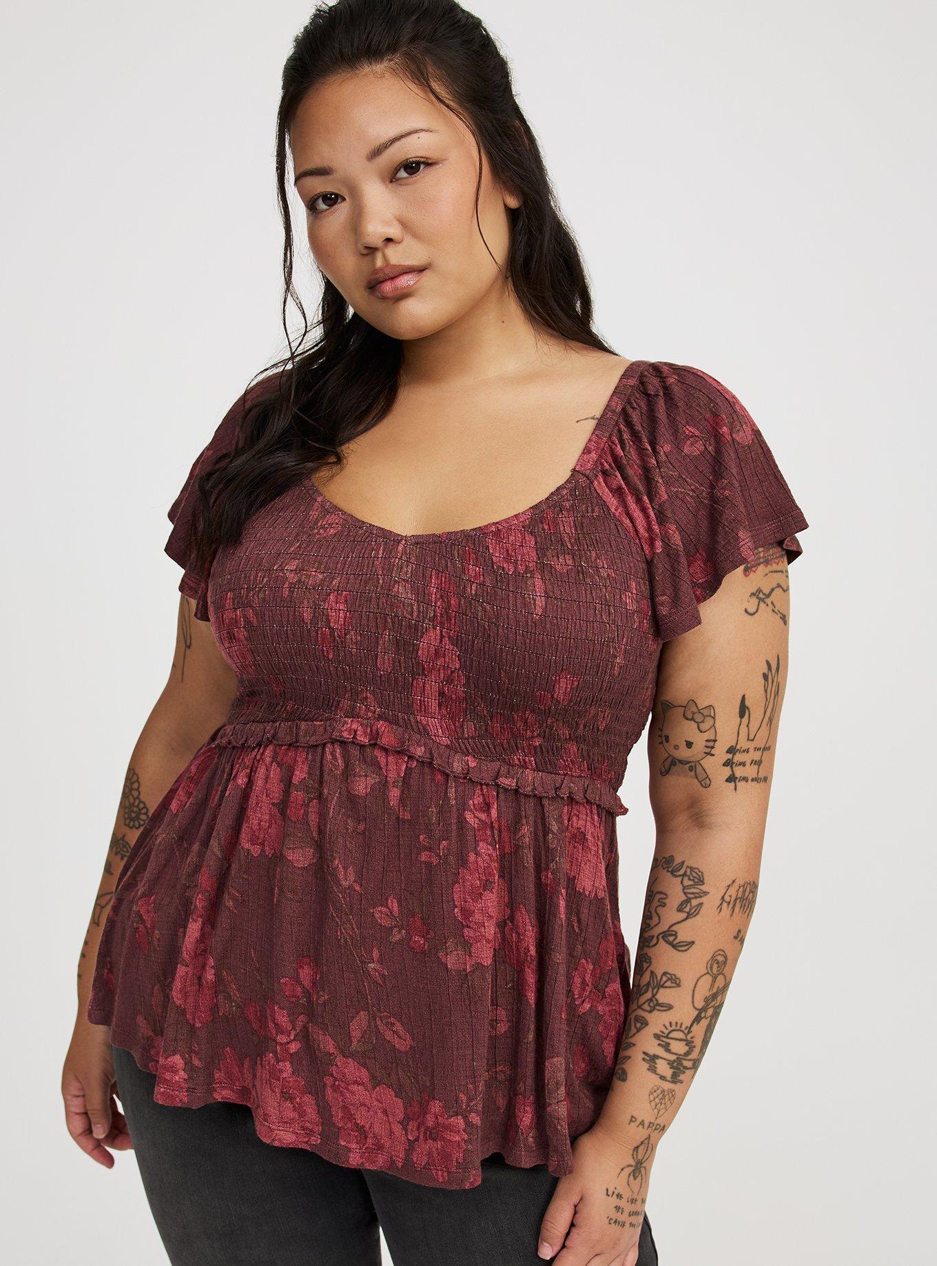 Smocked Babydoll Top
