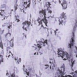 Smocked Babydoll Top, WHITNEY FLORAL WHISTERIA, swatch