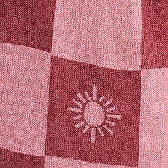 Plus Size Drop Shoulder Cardigan, WESTERN PRINT WILD GINGER, swatch