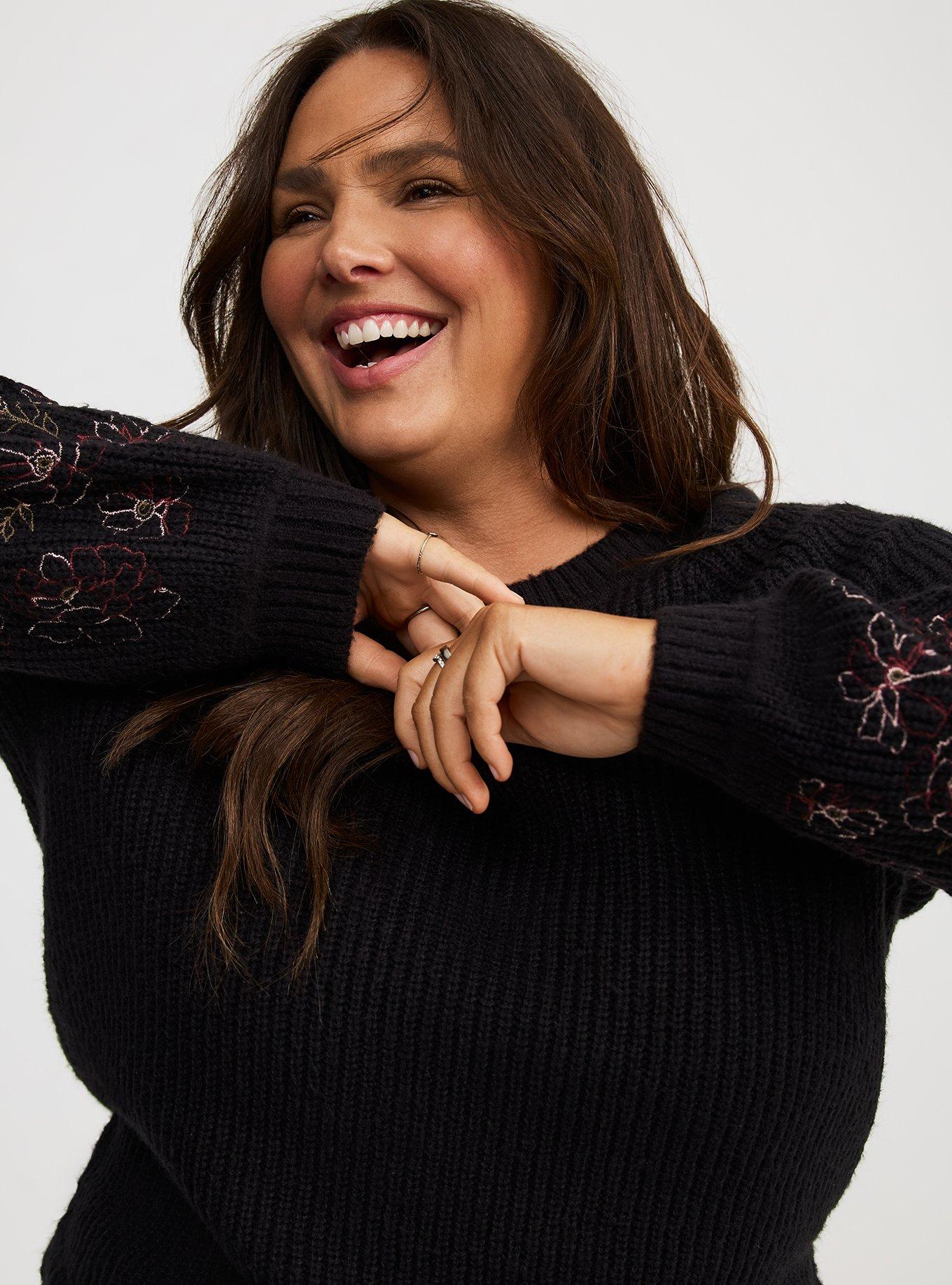 High-Neck Pullover Sweater