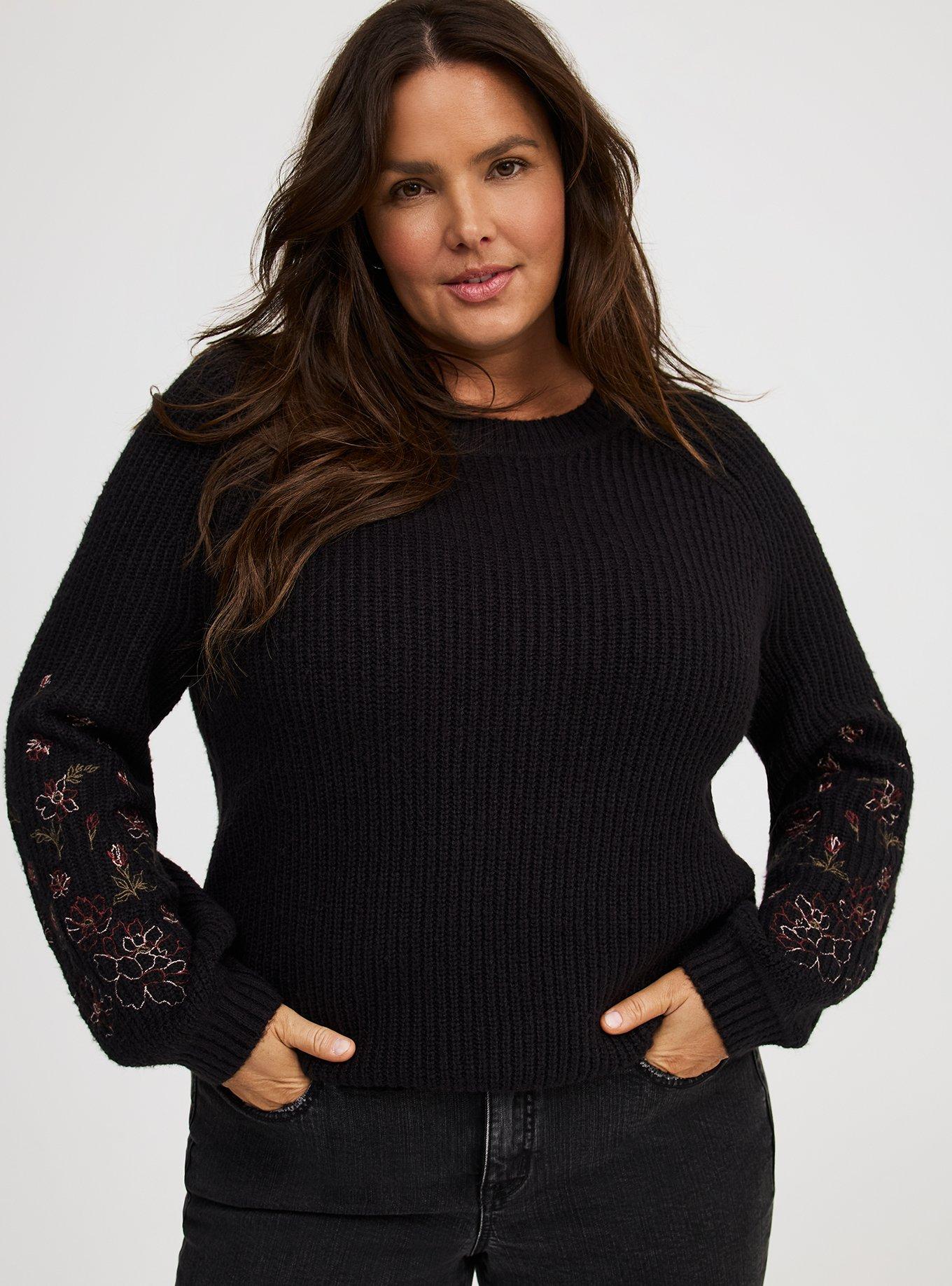 High-Neck Pullover Sweater