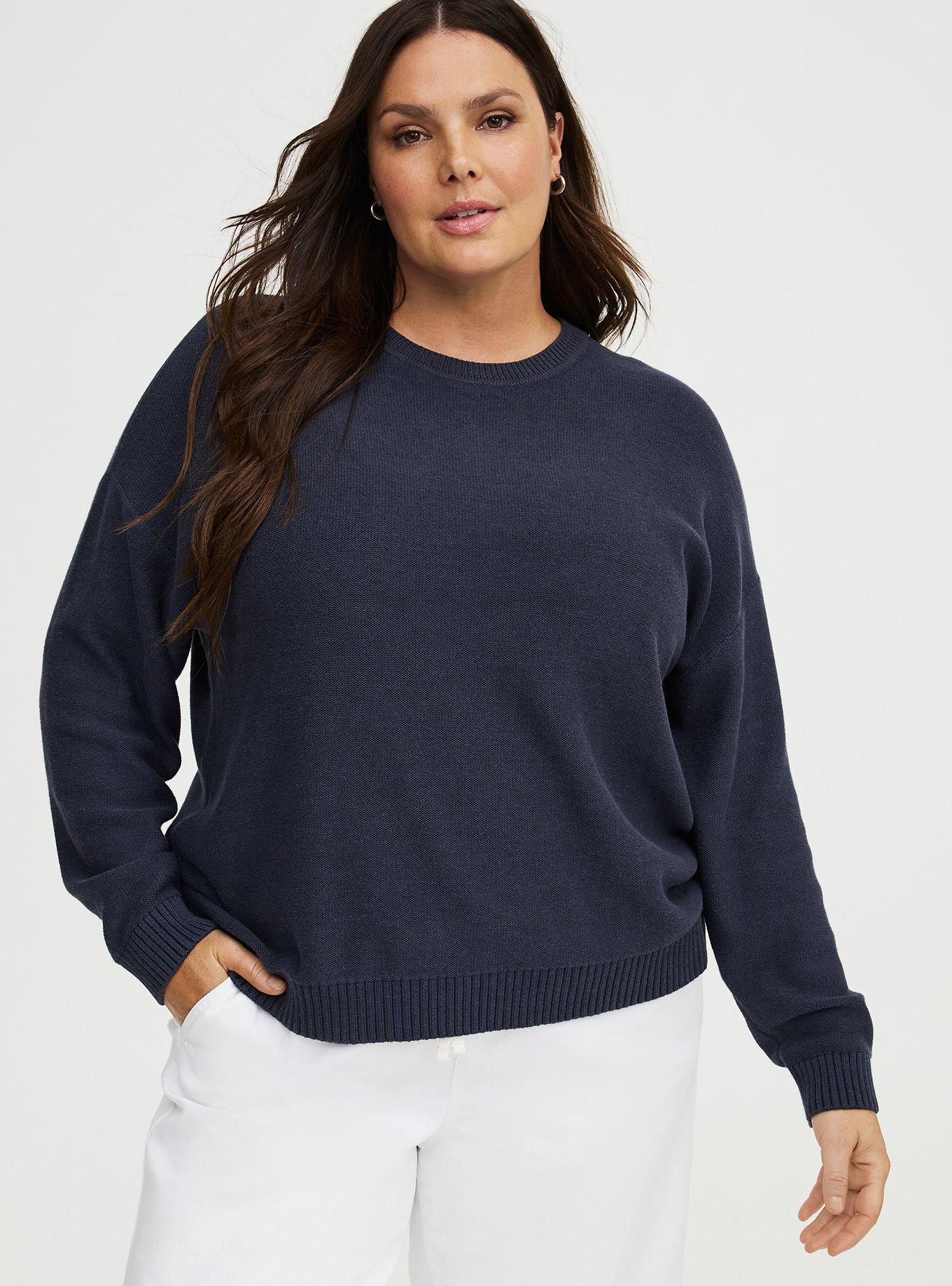 Crew Pullover Sweater, POLAR NIGHT, alternate