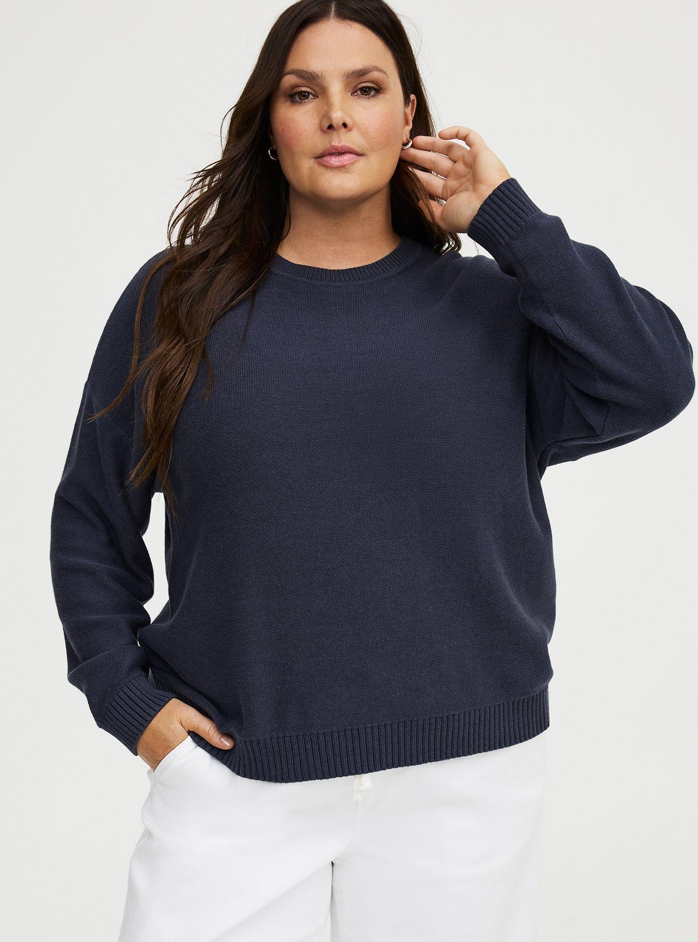 Crew Pullover Sweater, POLAR NIGHT, hi-res