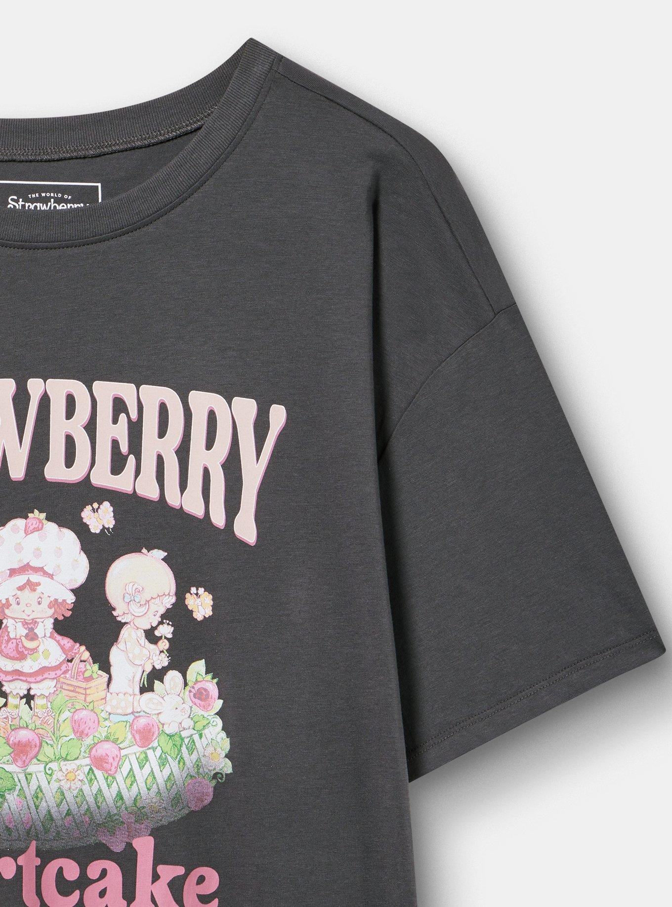 Strawberry Shortcake Relaxed Tee, STRAWBERRY SHORTCAKE VINTAGE BLACK, alternate