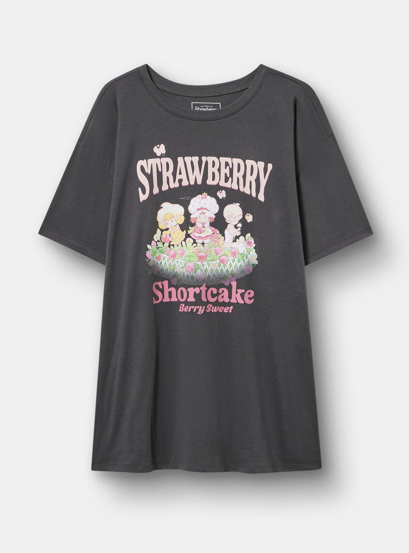 Disney Princess Relaxed Tee, STRAWBERRY SHORTCAKE VINTAGE BLACK, hi-res
