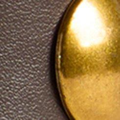 Studded Denim Belt, BROWN, swatch