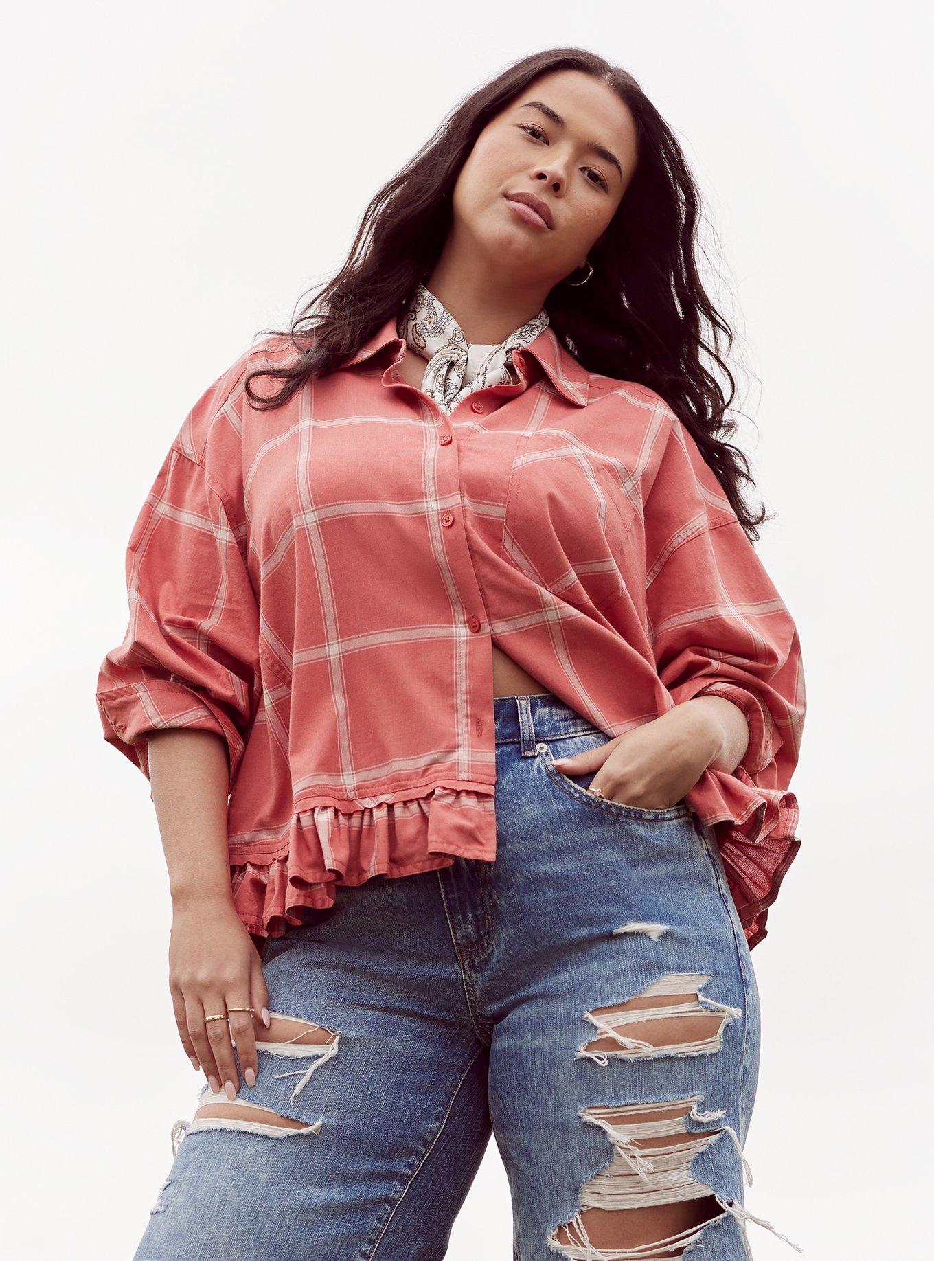 Festi Oversized Button Down Top
