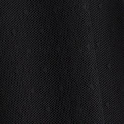 Retro Chic Knee-Length Mesh Dress, DEEP BLACK, swatch
