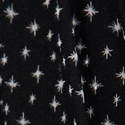 Retro Chic Knee-Length Mesh Dress, JUDY STARS DEEP BLACK, swatch