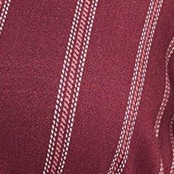 Bubble-Sleeve Button-Up Mini Dress, LLOYD STRIPE WILD GINGER, swatch