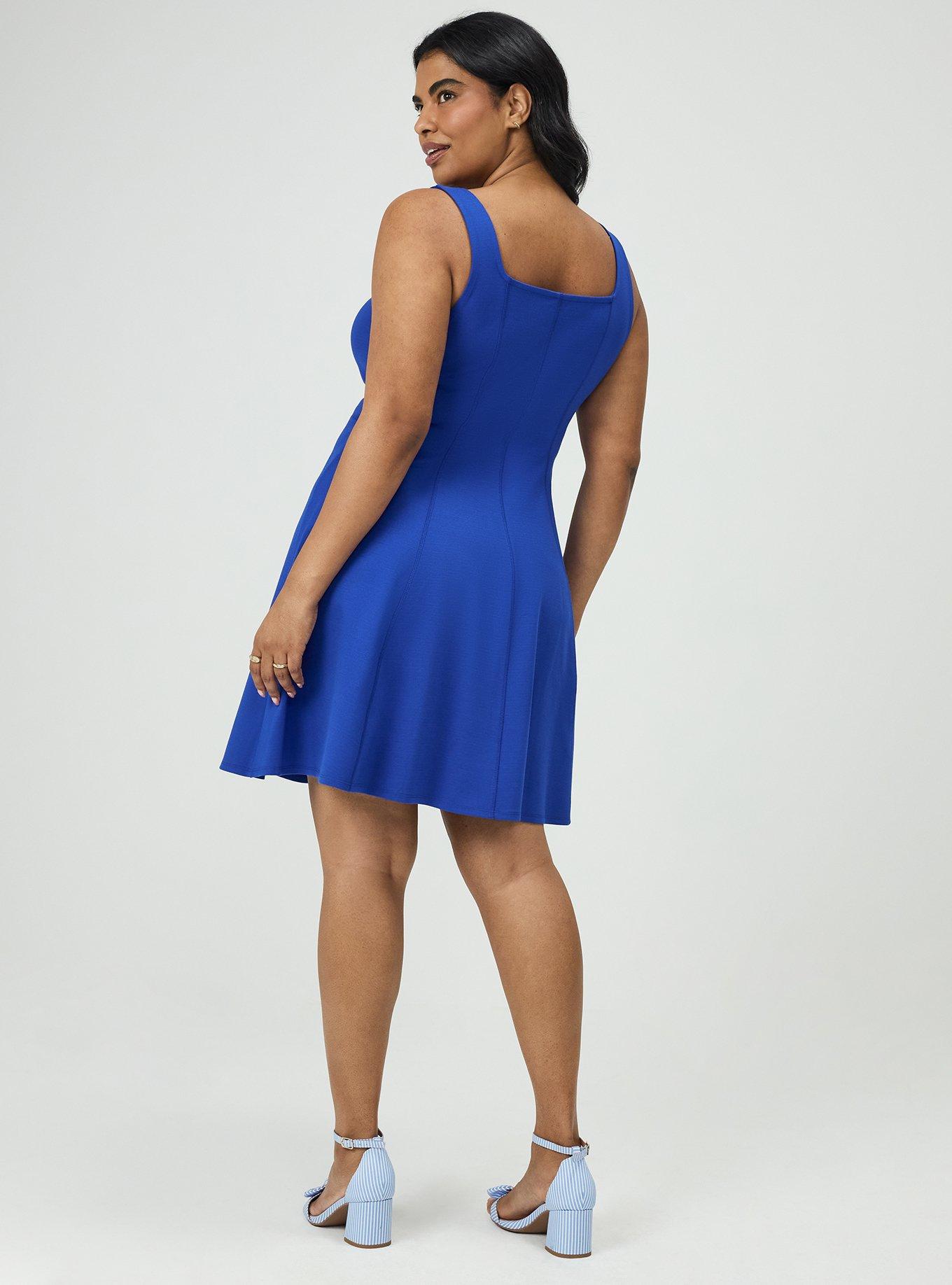 Square Neck Tank Mini Dress, SURF THE WEB, alternate