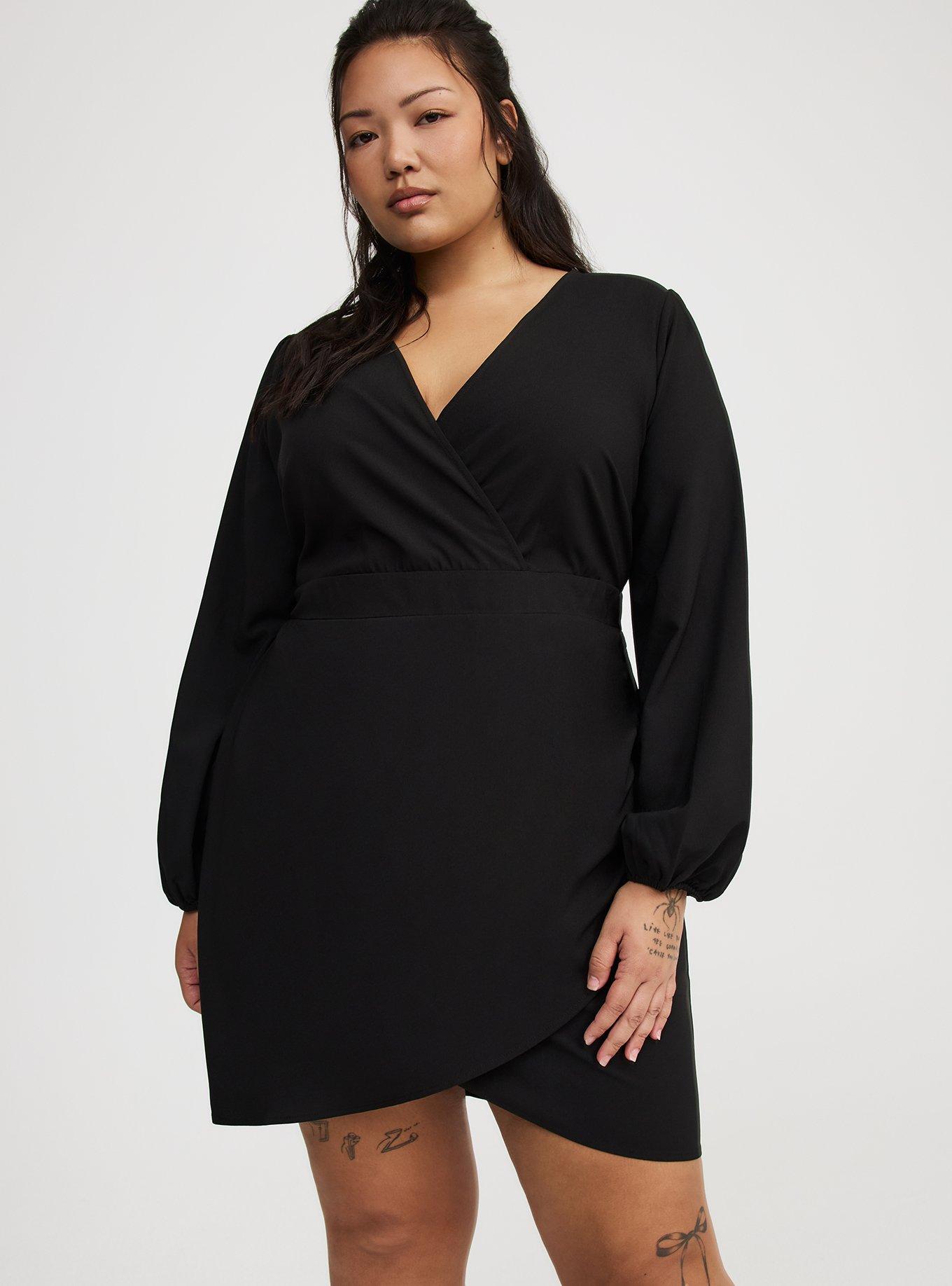 Mini Tulip Surplice Dress