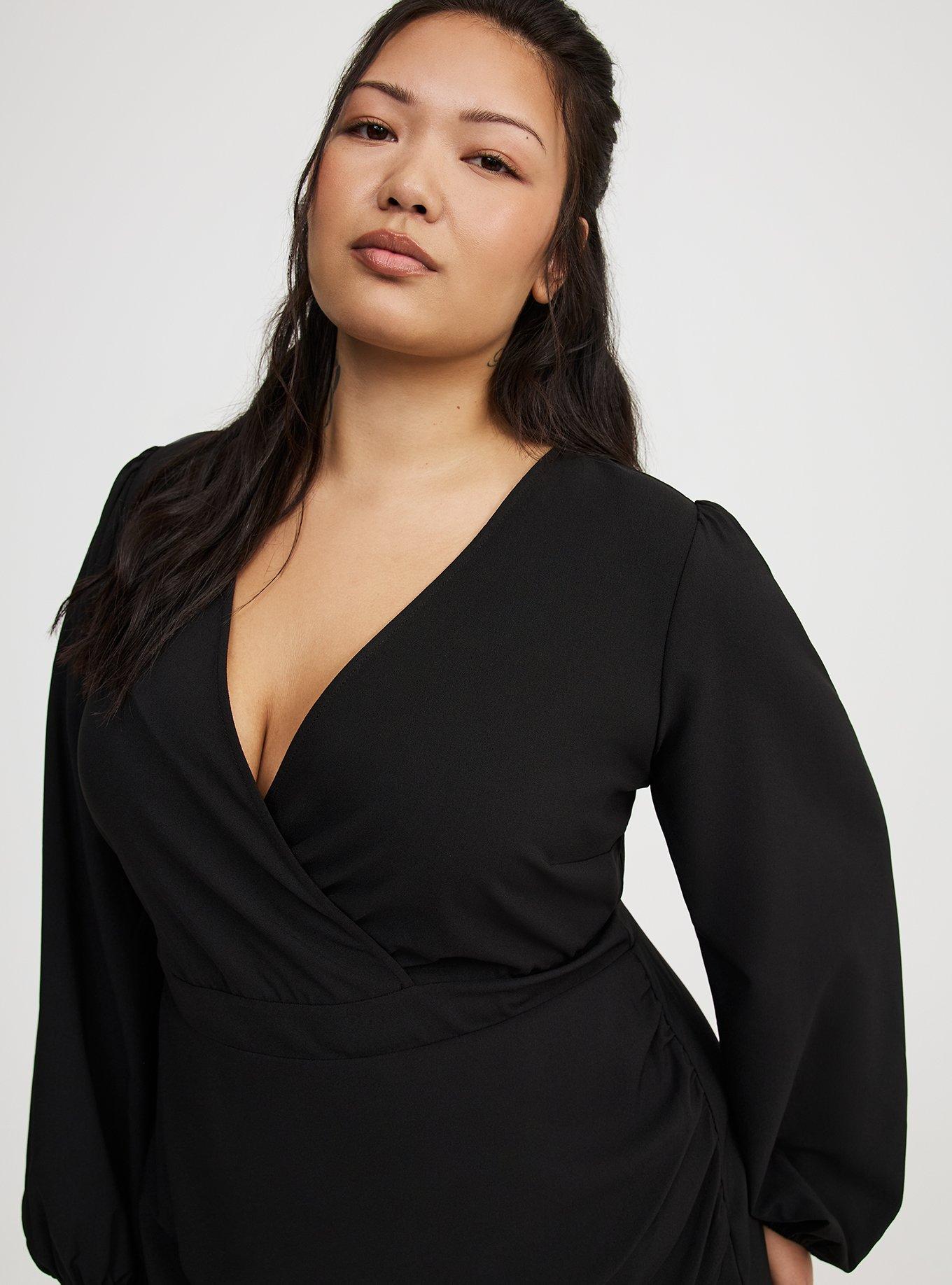 Mini Tulip Surplice Dress
