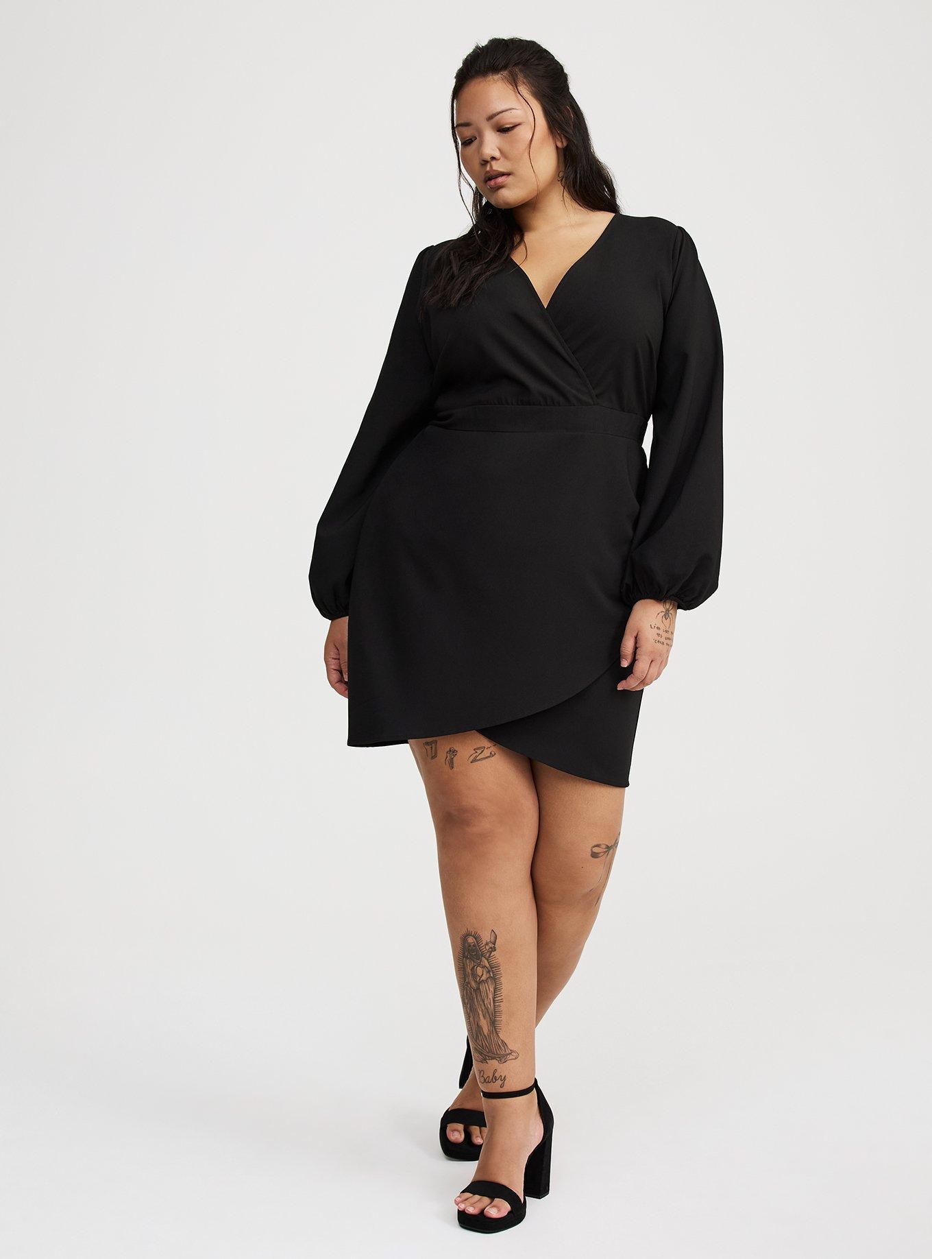 Mini Tulip Surplice Dress