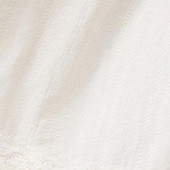 Mini Drop-Waist Lace-Trim Dress, WHISPER WHITE, swatch