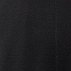 Plus Size Shawl-Collar Ponte Jumpsuit, DEEP BLACK, swatch
