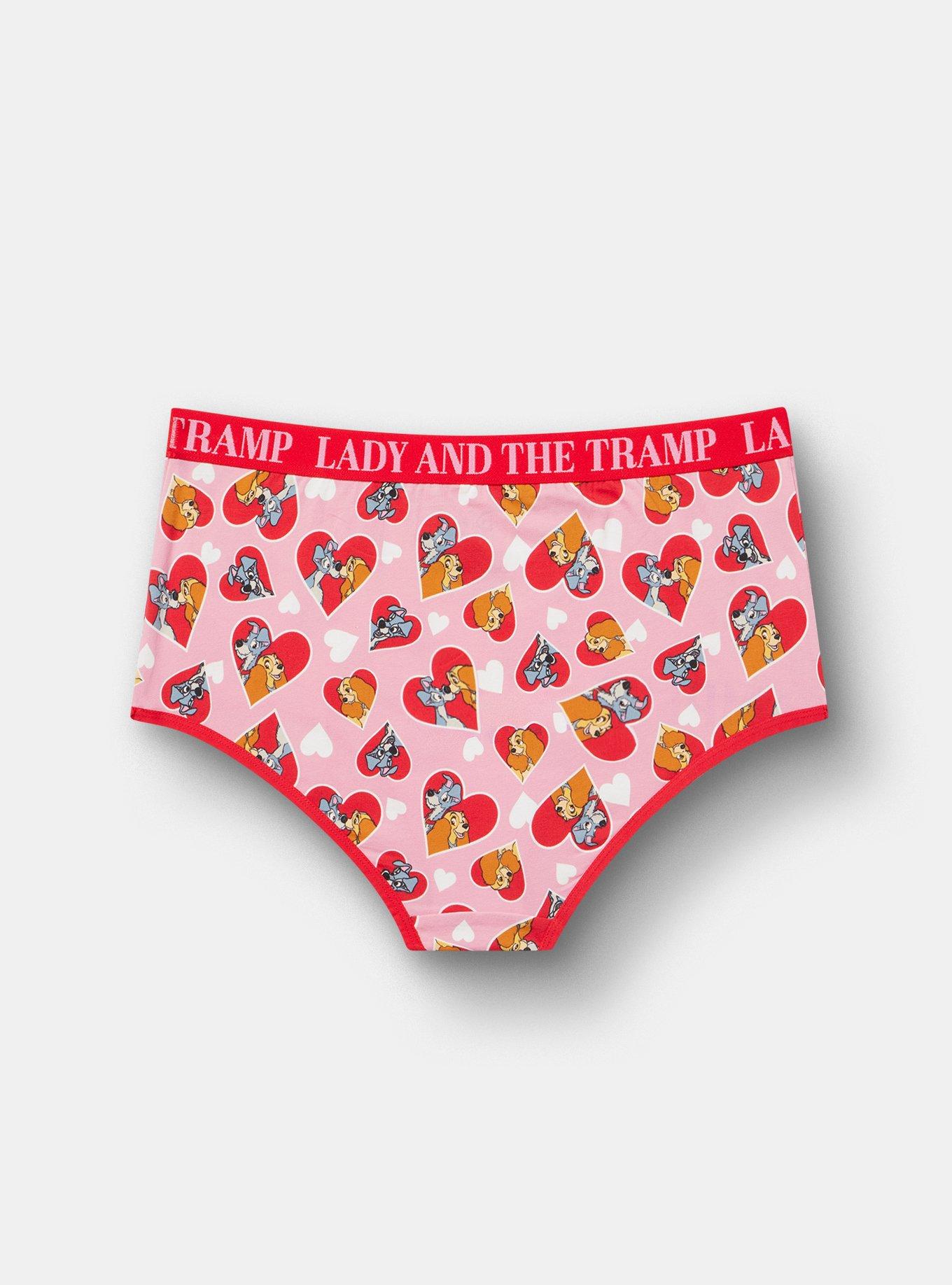 Lady & The Tramp Valentine's Mid-Rise Cotton Brief, MULTI, alternate