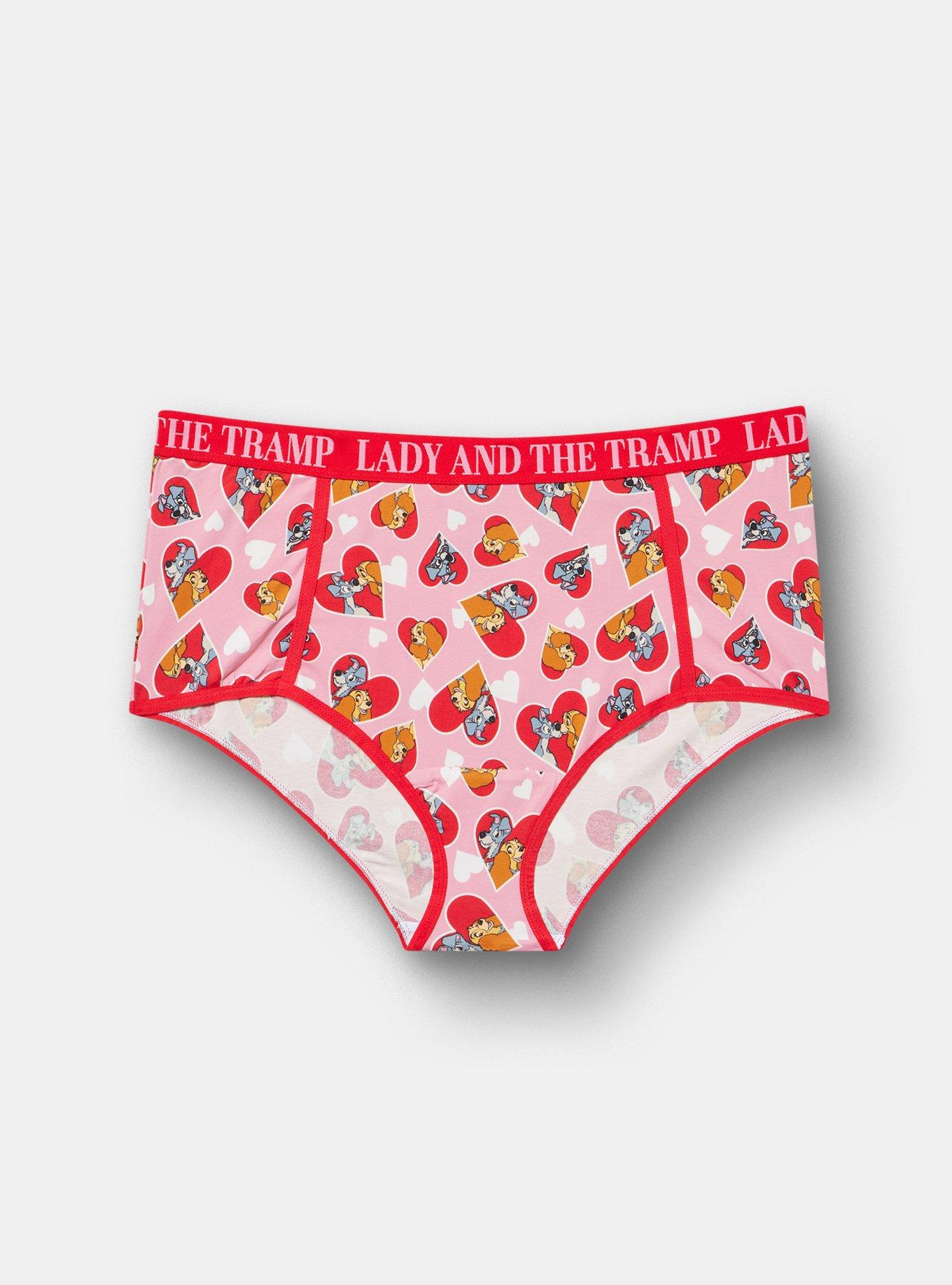 Lady & The Tramp Valentine's Mid-Rise Cotton Brief, MULTI, hi-res