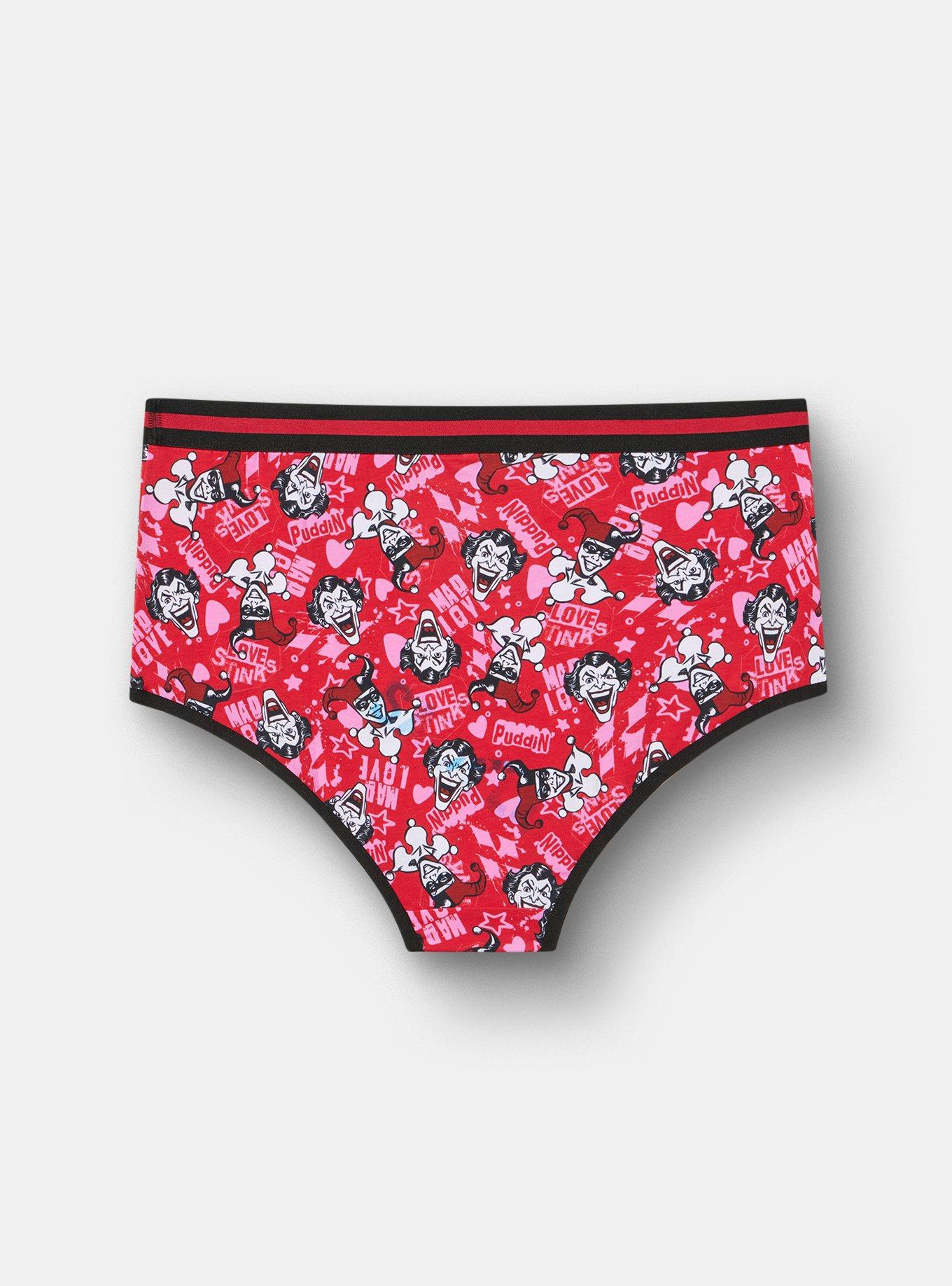 Harley Quinn Joker Valentine's Mid-Rise Cotton Brief