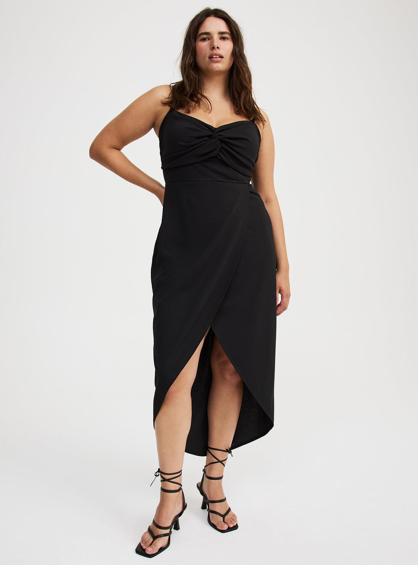 Plus Size - Twist-Front Cut-Out Midi Dress - Torrid