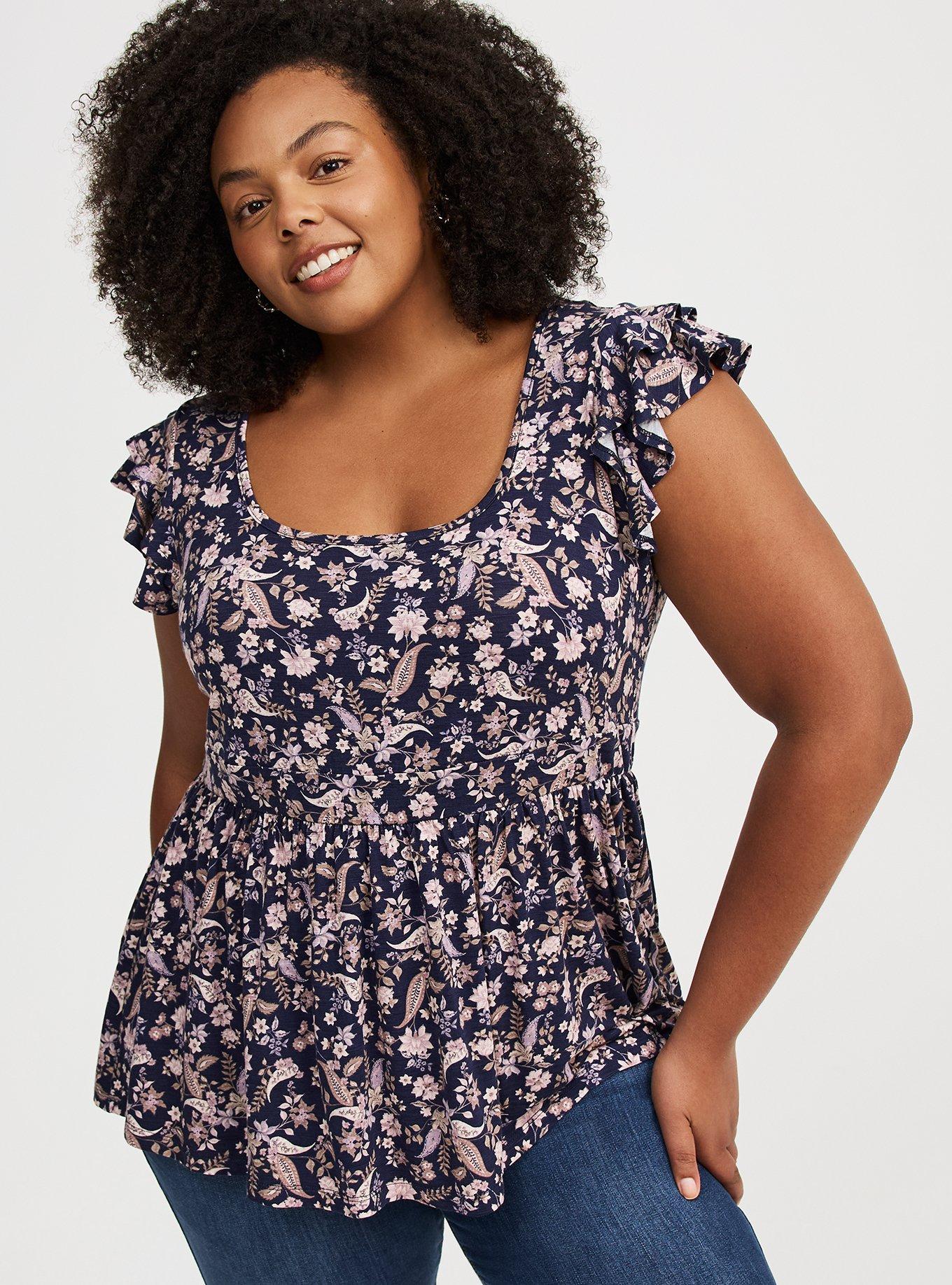 Square Neck Babydoll Top