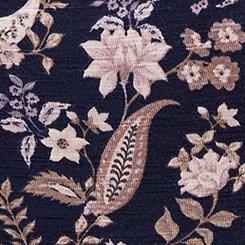 Square Neck Babydoll Top, WILLOW PAISLEY PEACOAT, swatch