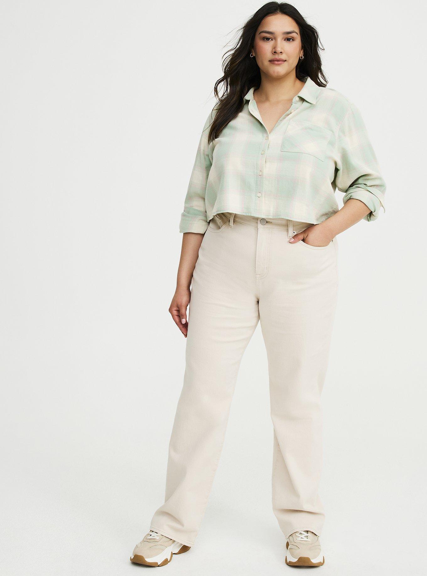 Baggy High-Rise Straight Jean, NATURAL, hi-res