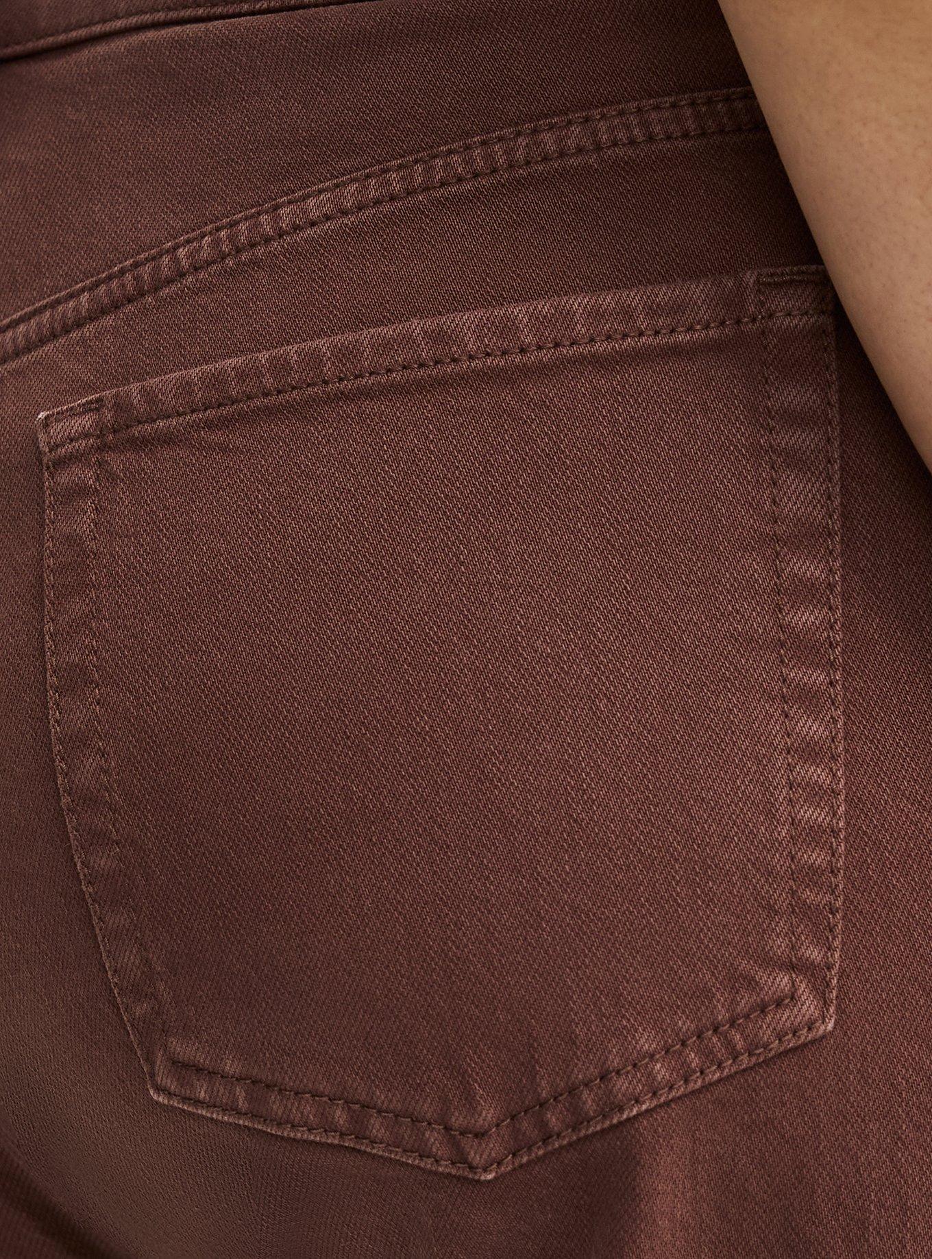 Baggy High-Rise Straight Jean, DEEP MAHOGANY, alternate