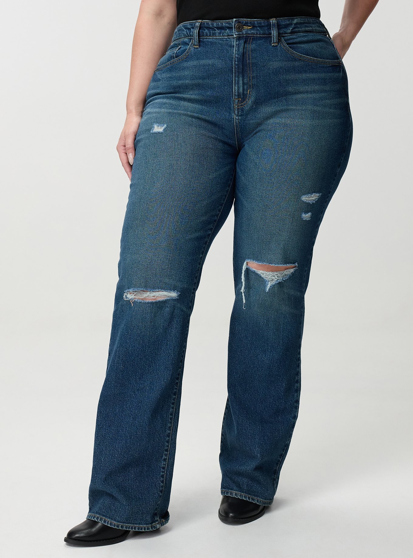 Baggy High-Rise Straight Jean, SIDECAR, alternate