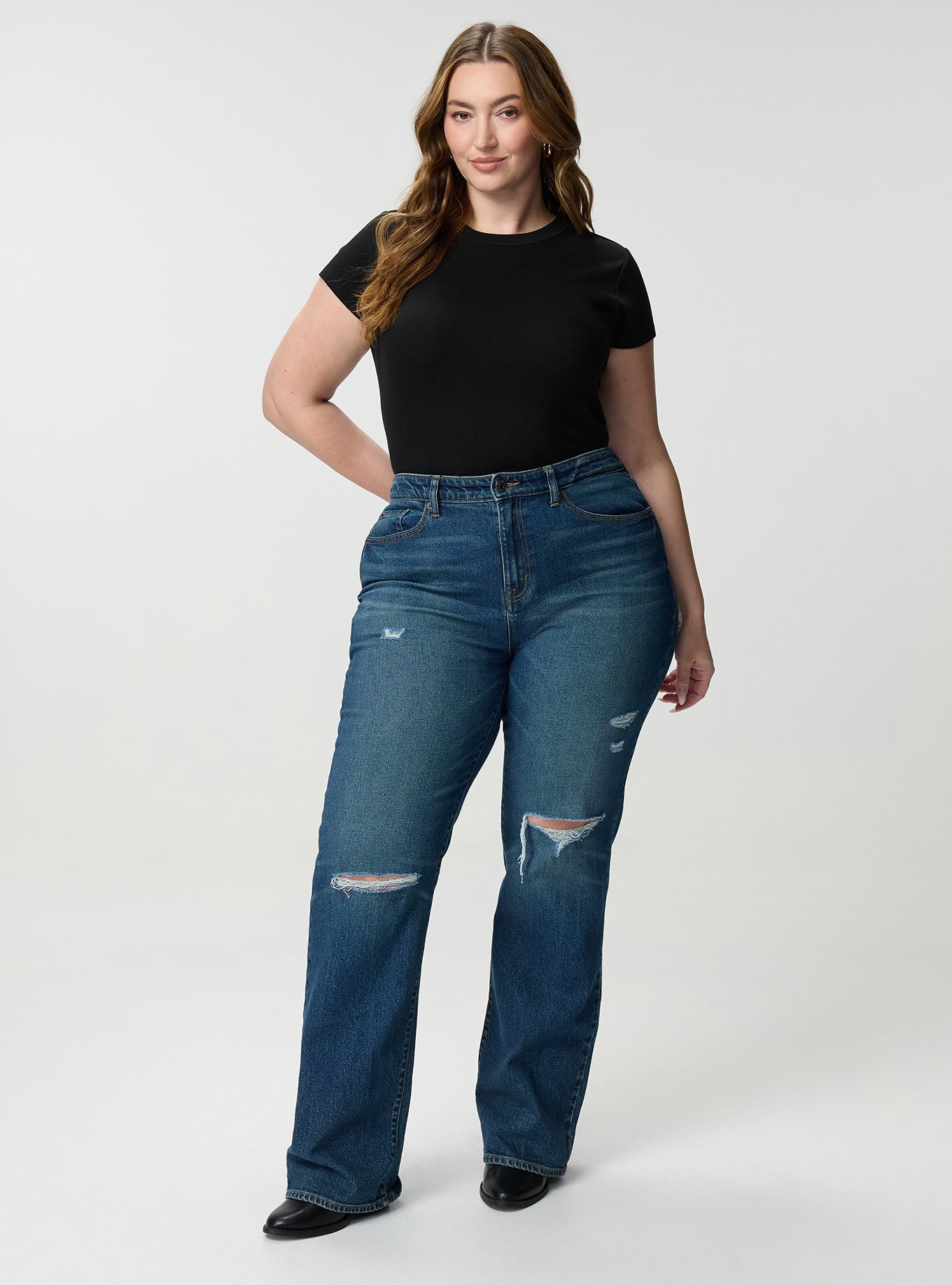 Baggy High-Rise Straight Jean, SIDECAR, alternate