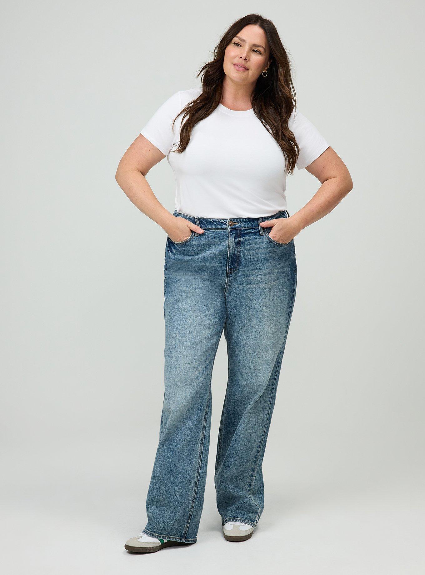 Baggy High-Rise Straight Jean, AMERICANO, alternate