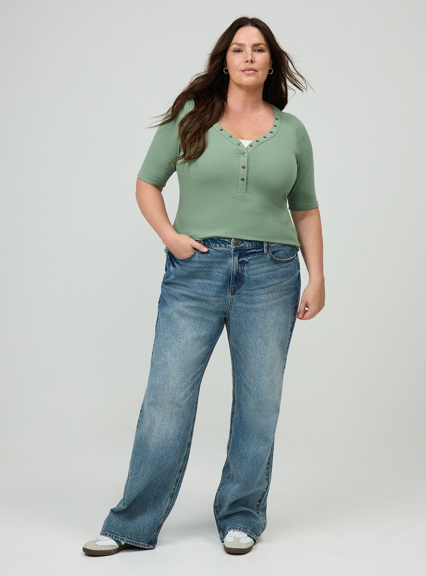 Baggy High-Rise Straight Jean, AMERICANO, hi-res