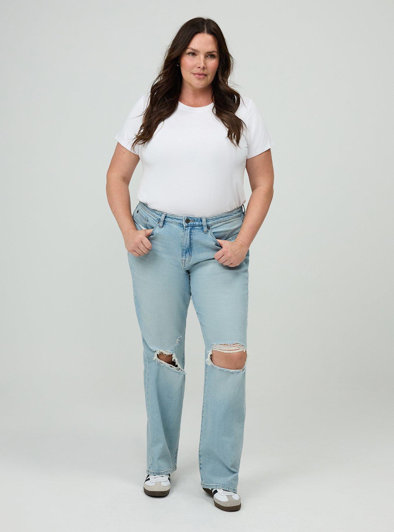 Baggy High-Rise Straight Jean, FRENCH 75, alternate